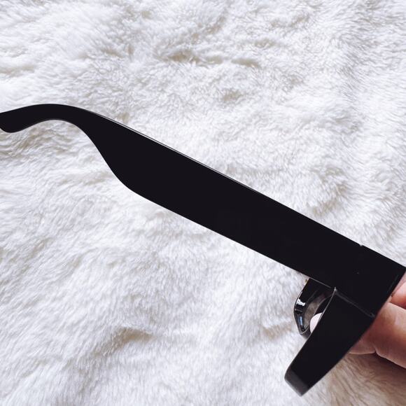 Cerise Black w/ Blue Lenses Mirrored Sunglasses - Picture 9 of 15